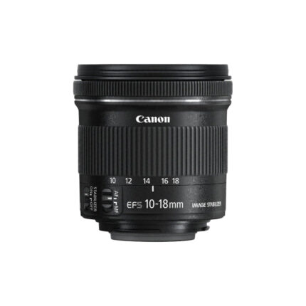 Canon EF-S10-18 mm f/4.5-5.6 IS STM Lens – Black